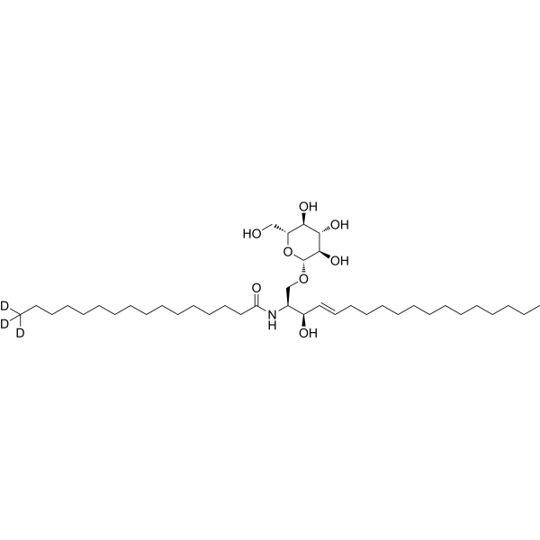D-Glucosyl-β-N-palmitoylsphingosine-d3 71924-12-4